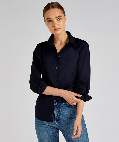 Women's workplace Oxford blouse long-sleeved