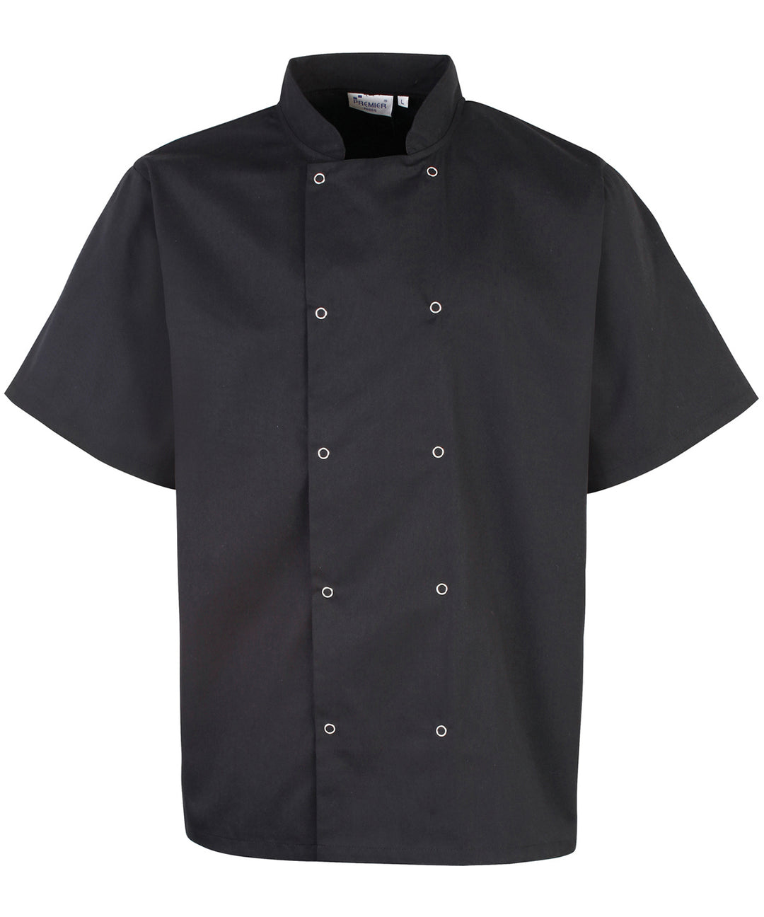 Chef's Jacket - Studded front short sleeve (PR664)